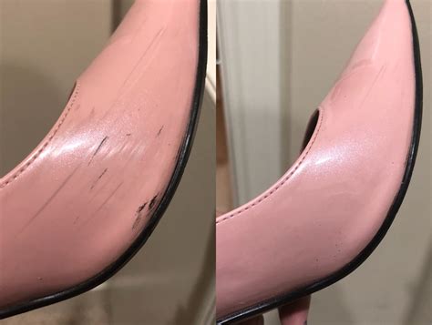 how to remove scuffs from fake patent leather shoes|how to repair scuffed shoes.